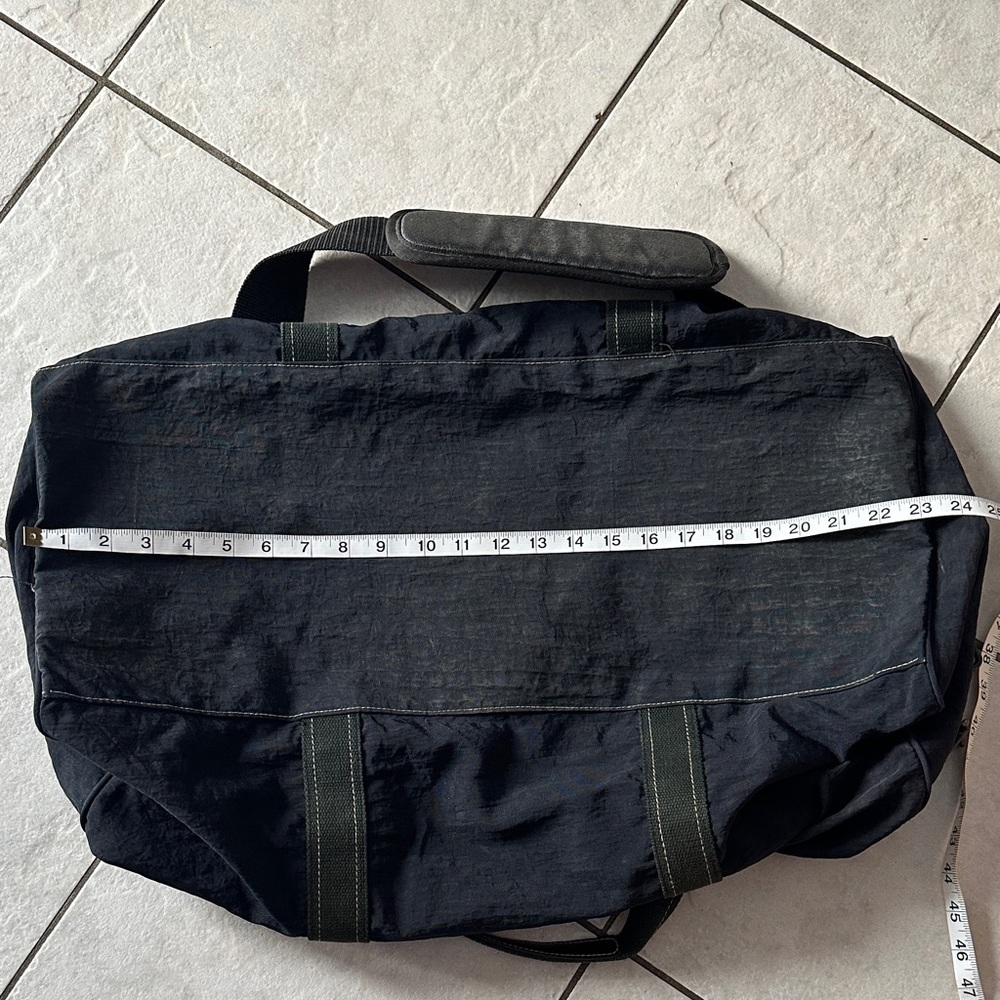 DC SPORT Minimalist Y2K Black and Taupe Sports Duffel Bag - Picture 3 of 10